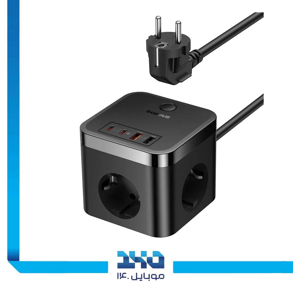 شارژر رومیزی 30 وات بیسوس مدل PowerCombo Cube