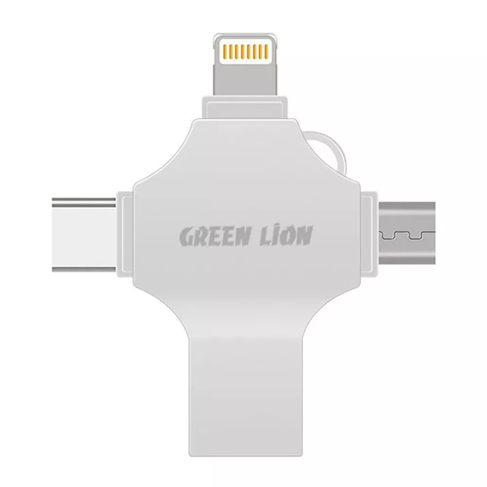 فلش مموری 4 در 1 گرین لاین مدل (GN4IN1USB128SL) ظرفیت 64 گیگابایت
