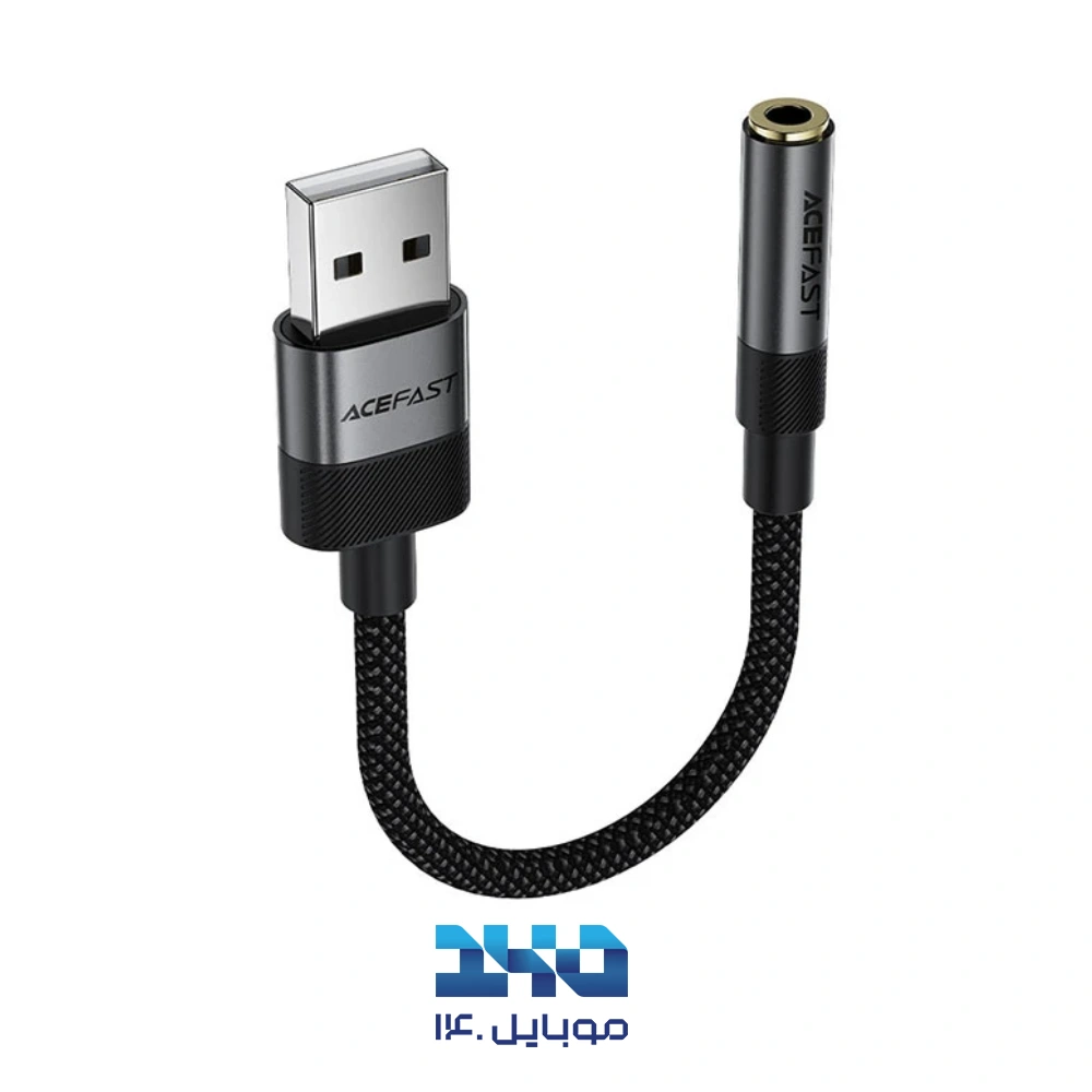 کابل تبدیل USB به پورت AUX ایس فست مدل J13 طول 15 سانتیمتر
