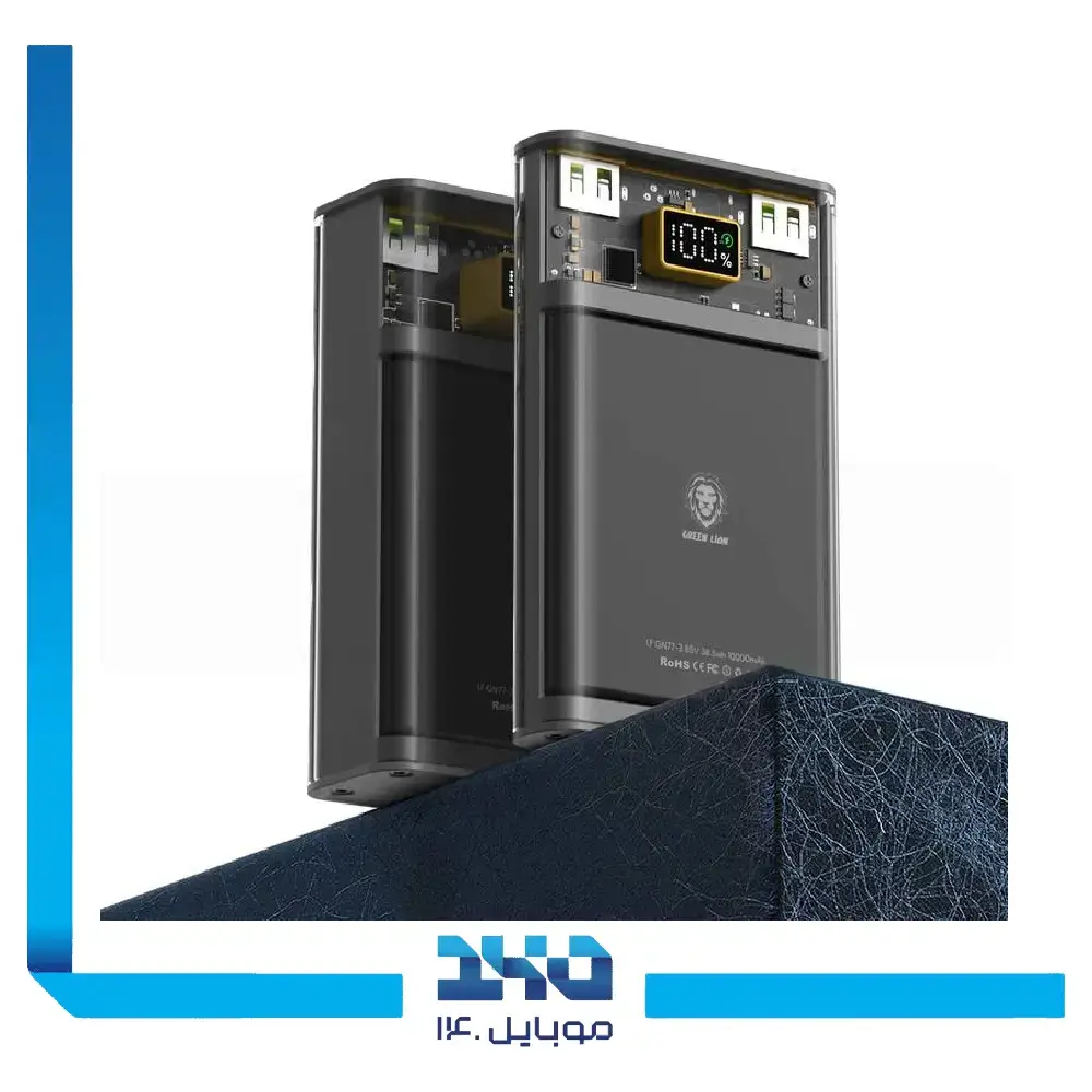 پاور بانک گرین لاین 10000 mAh مدل GNSFTP10MAHPBBK