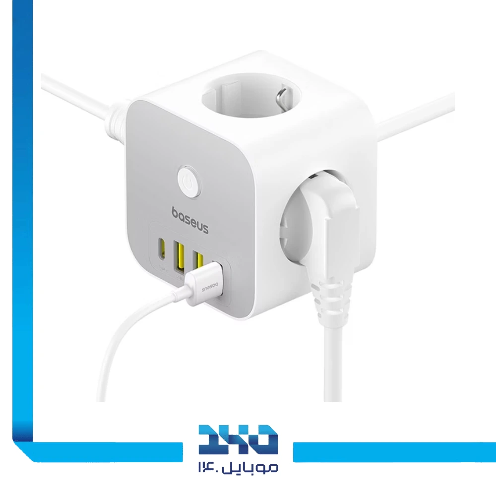 شارژر رومیزی 20 وات بیسوس مدل PowerCombo Cube