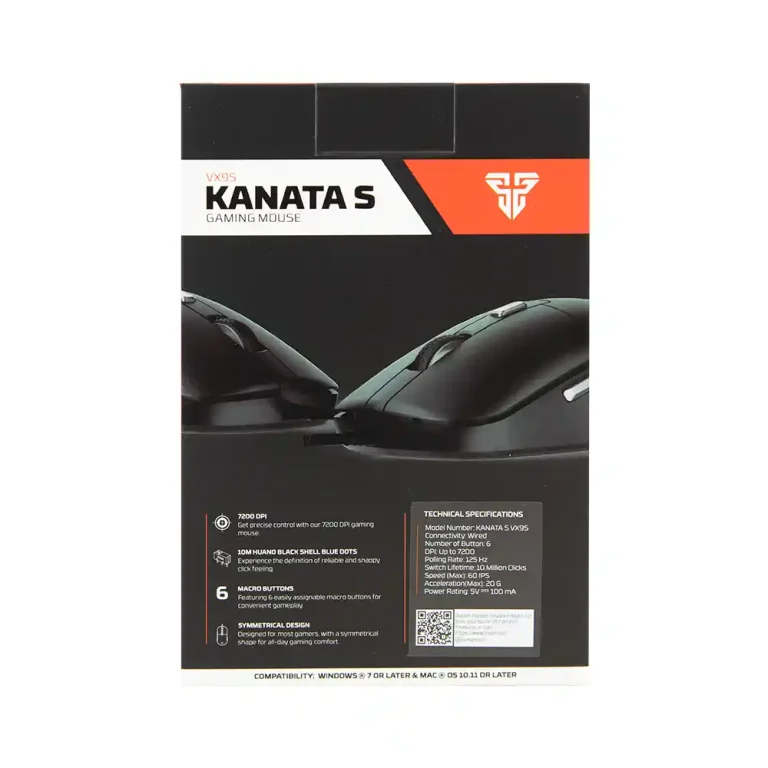 ماوس گیمینگ سیمی فن تک مدل (VX9s) Fantech Kanata S Wired Gaming Mouse
