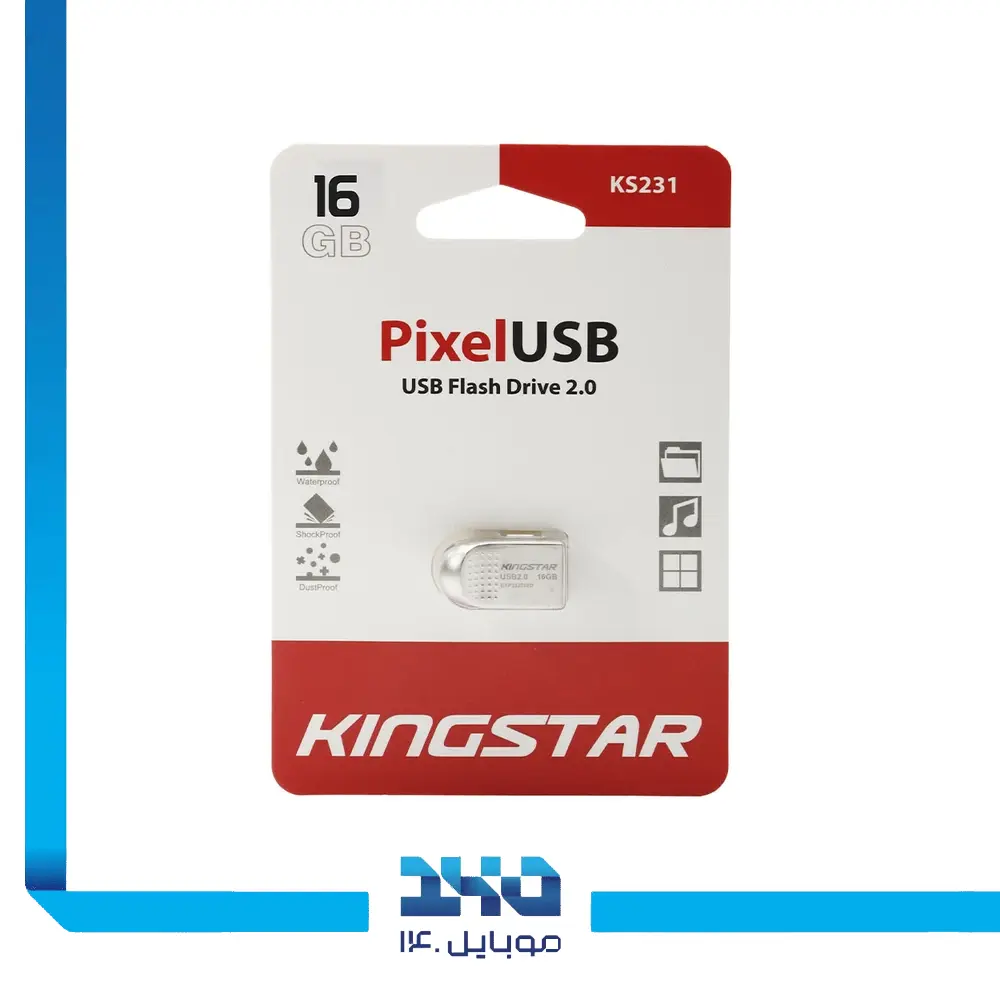 فلش مموری کینگاستار مدل Pixel (KS231) ظرفیت 16 گیگابایت
