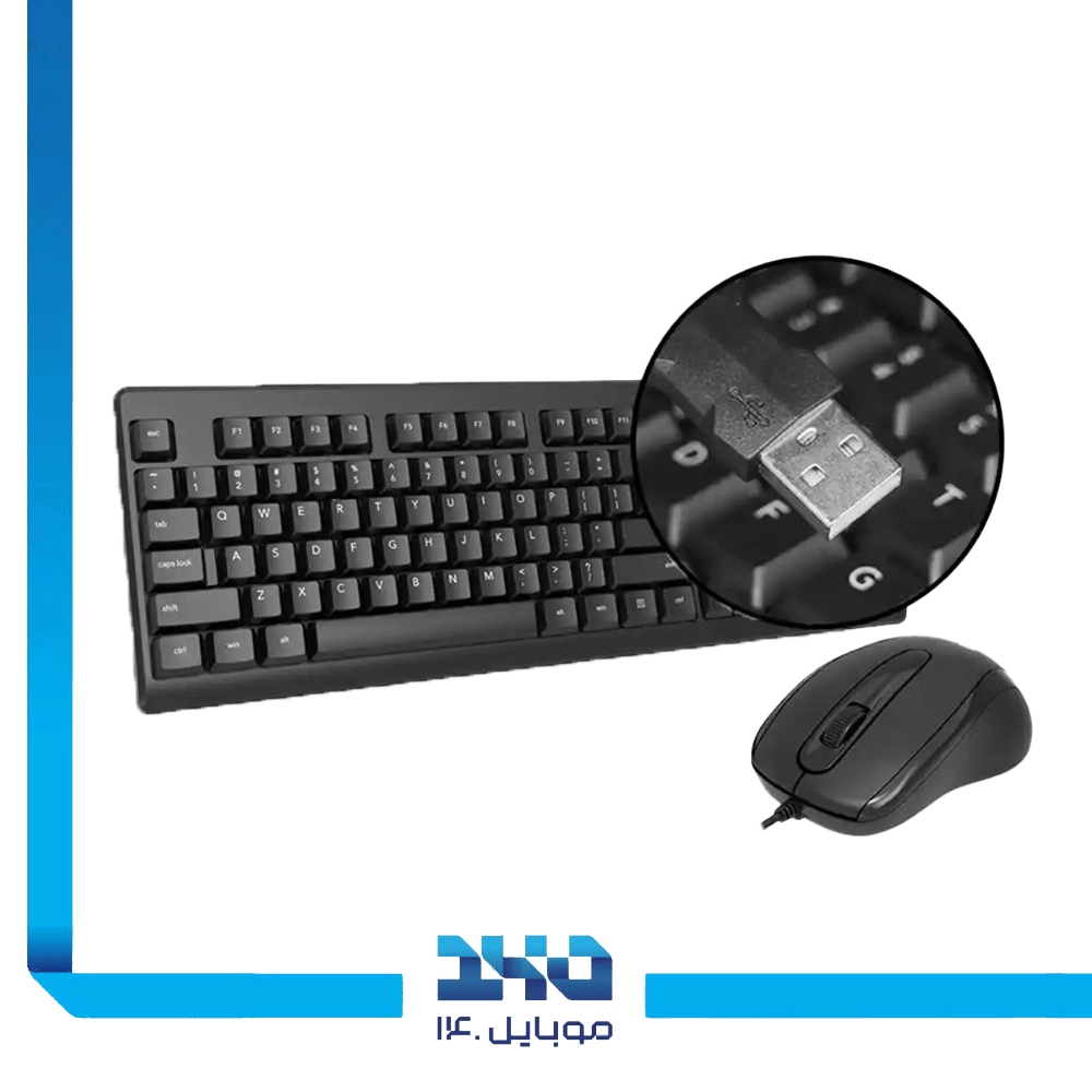 کیبورد و ماوس باسیم فنتک مدل GO KM103