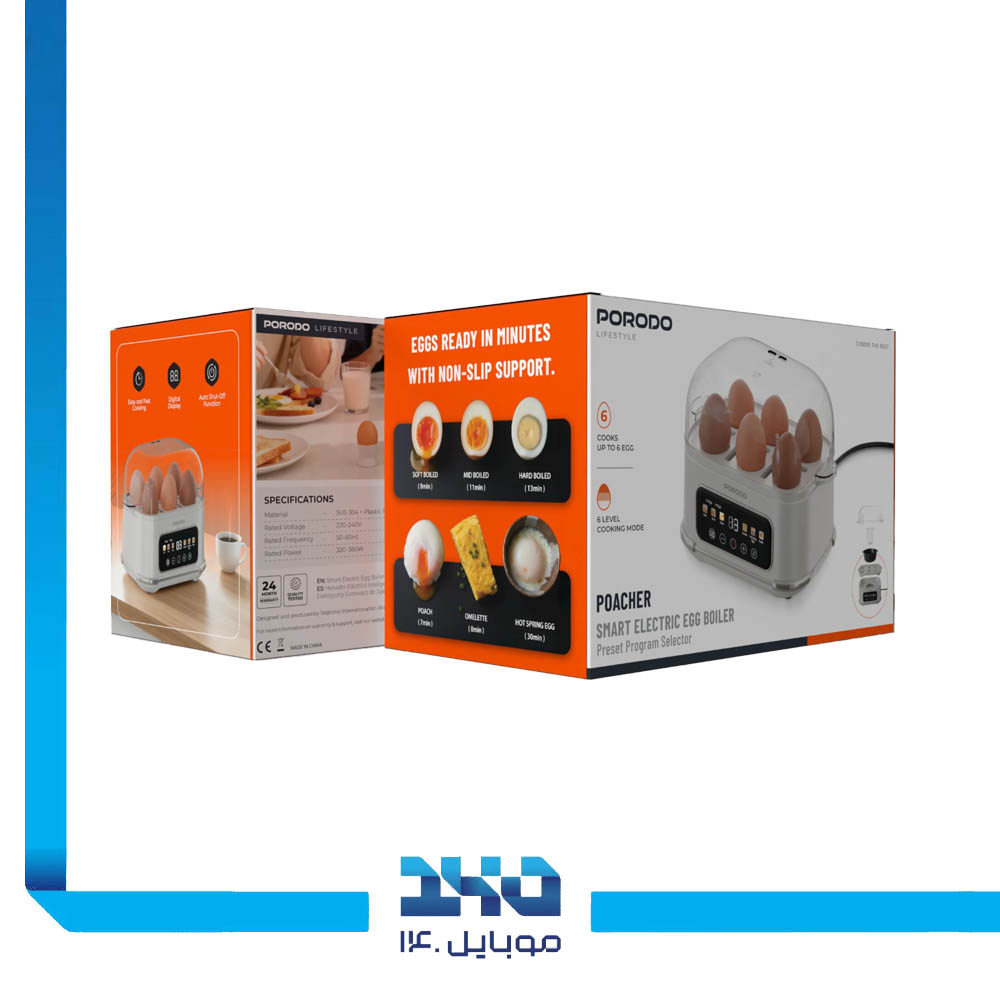 تخم مرغ‌پز برقی پرودو مدل (PDLFSTEB808WH)