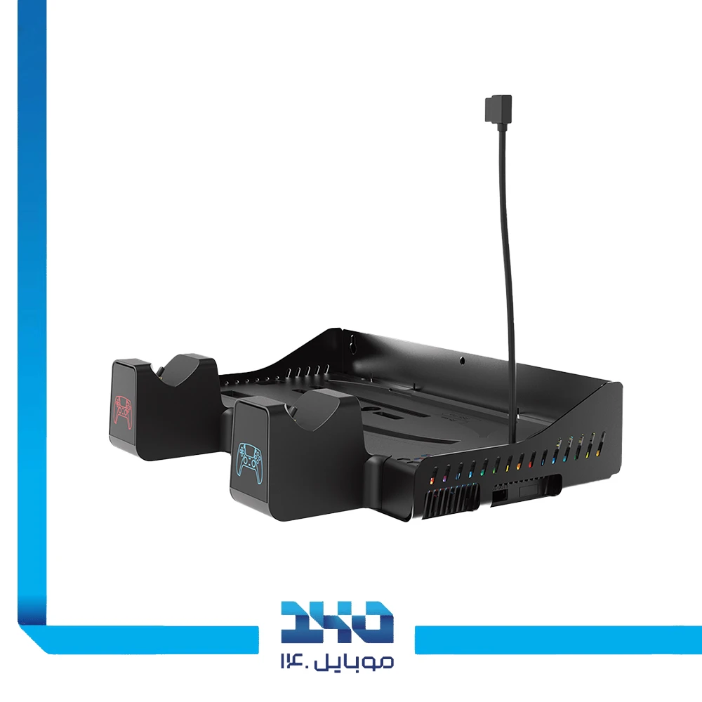 پایه شارژ دسته و فن خنک‌کننده پلی استیشن 5 تسکو مدل LootRack (TGS18)