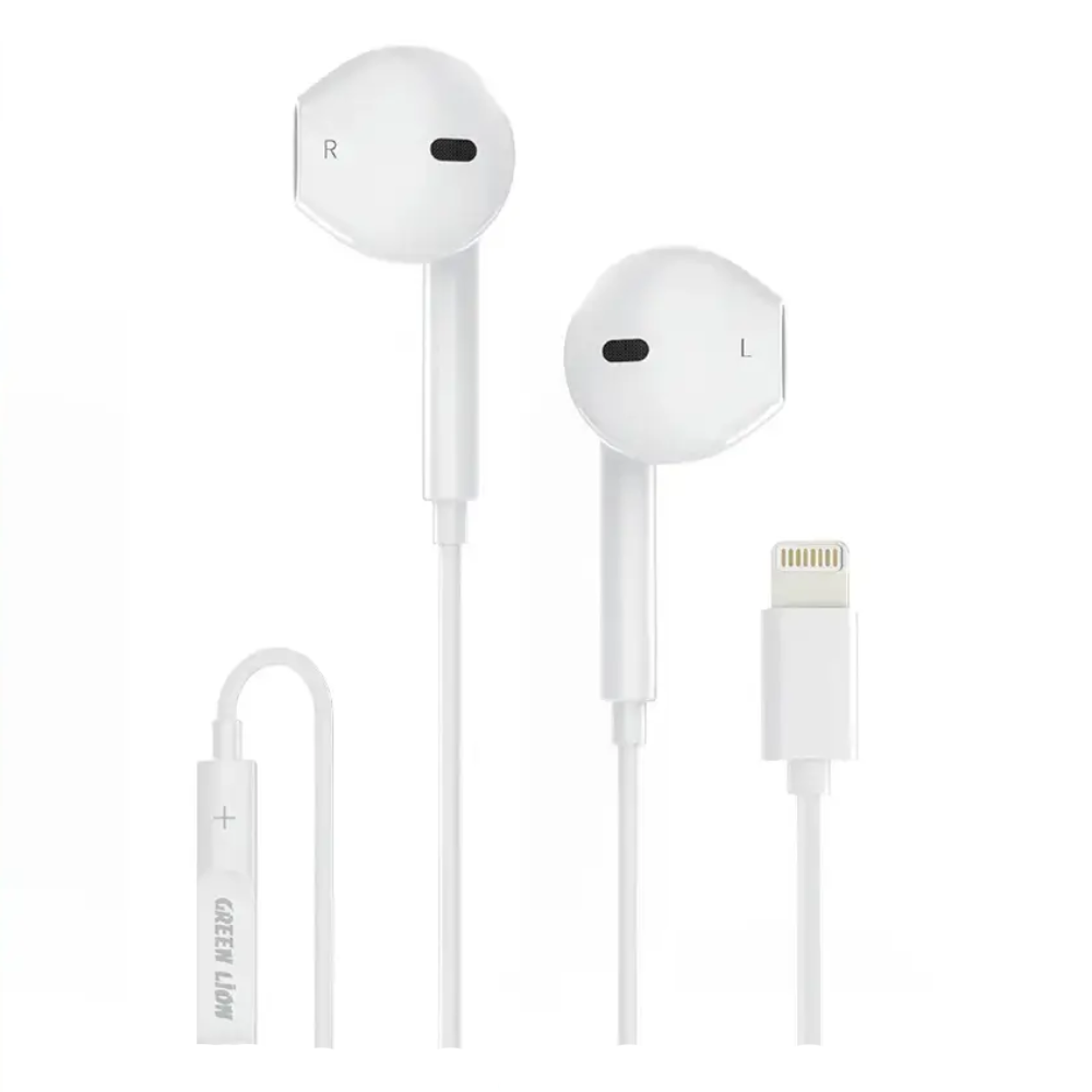 هندزفری سیمی گرین لاین مدل Stereo Lightning