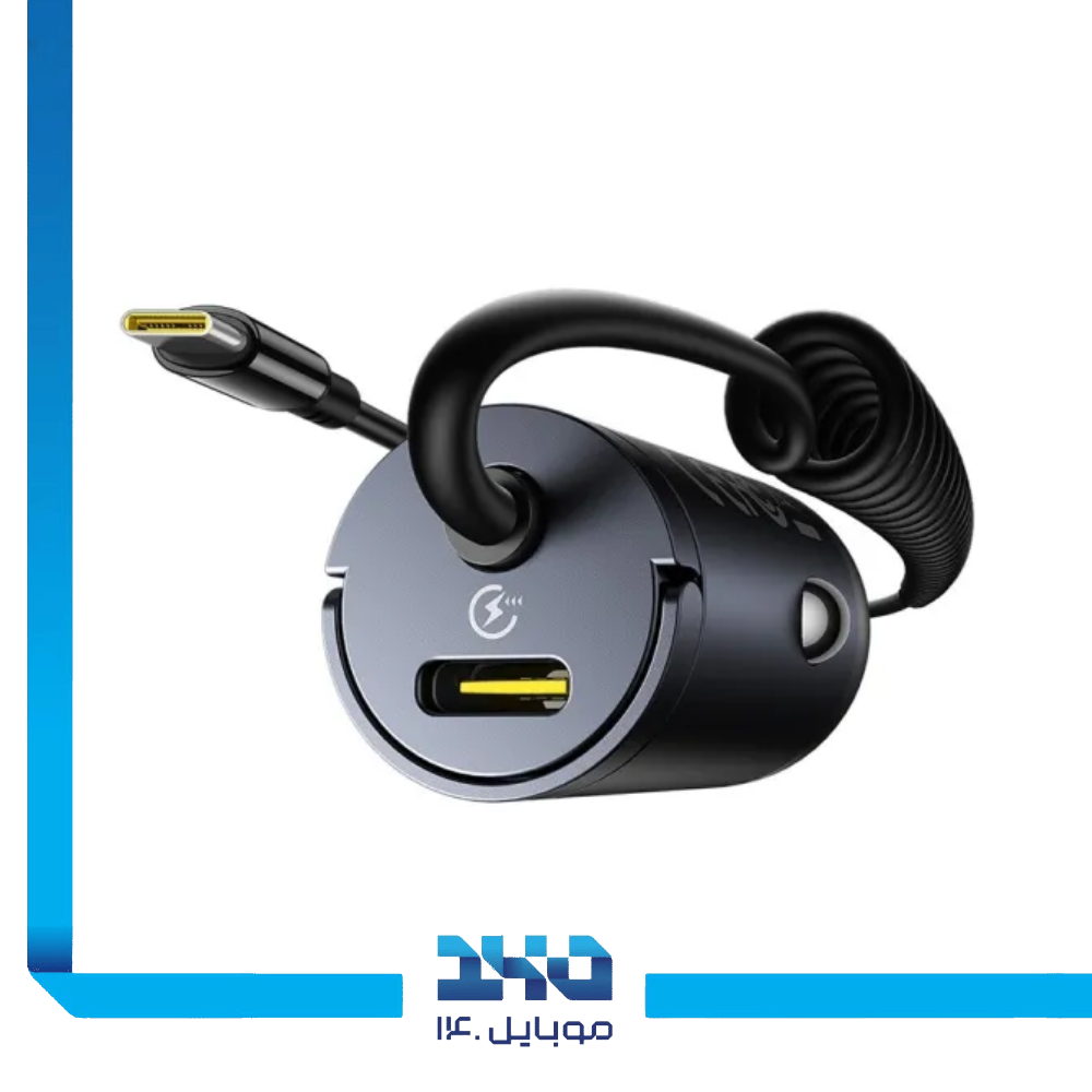 شارژر فندکی 30 وات بیسوس مدل (VCHXX-C-C) Tiny Star | به همراه کابل لایتنینگ