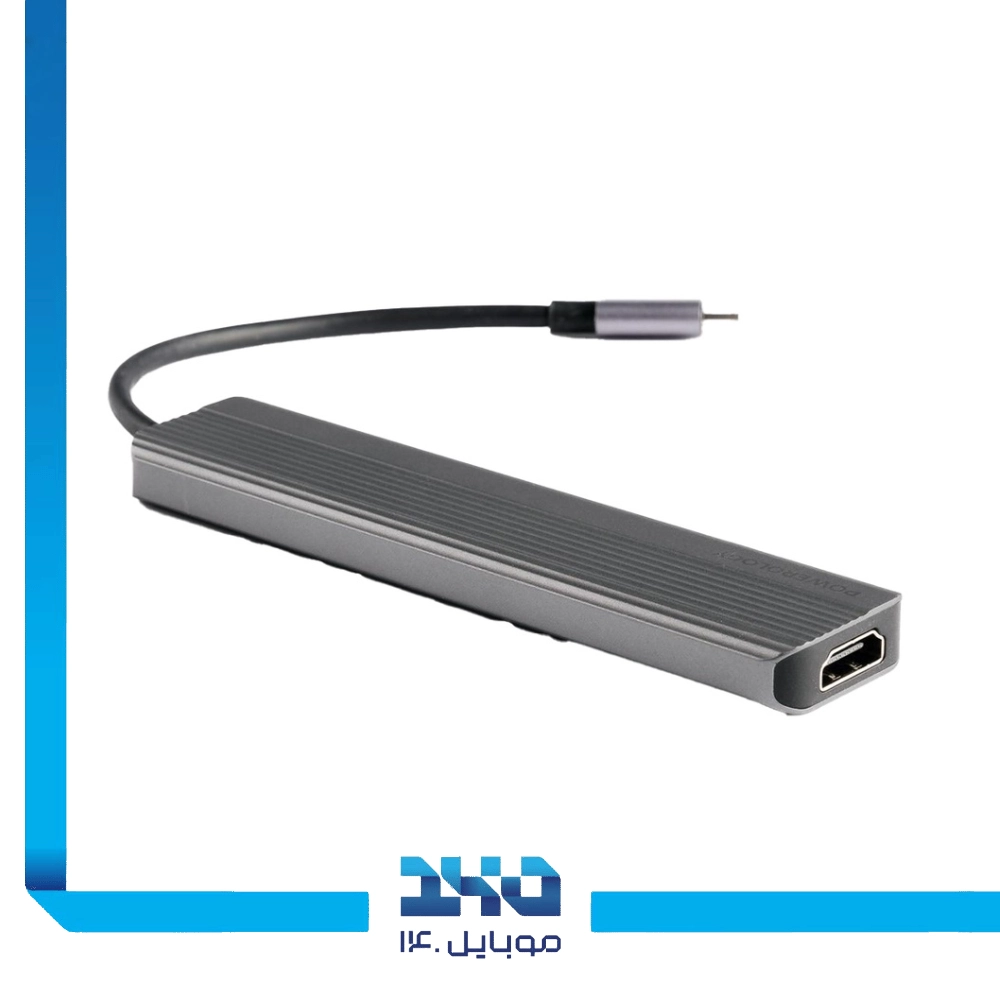 هاب 6 در 1 USB-C پاورولوژی مدل P61HBCGY