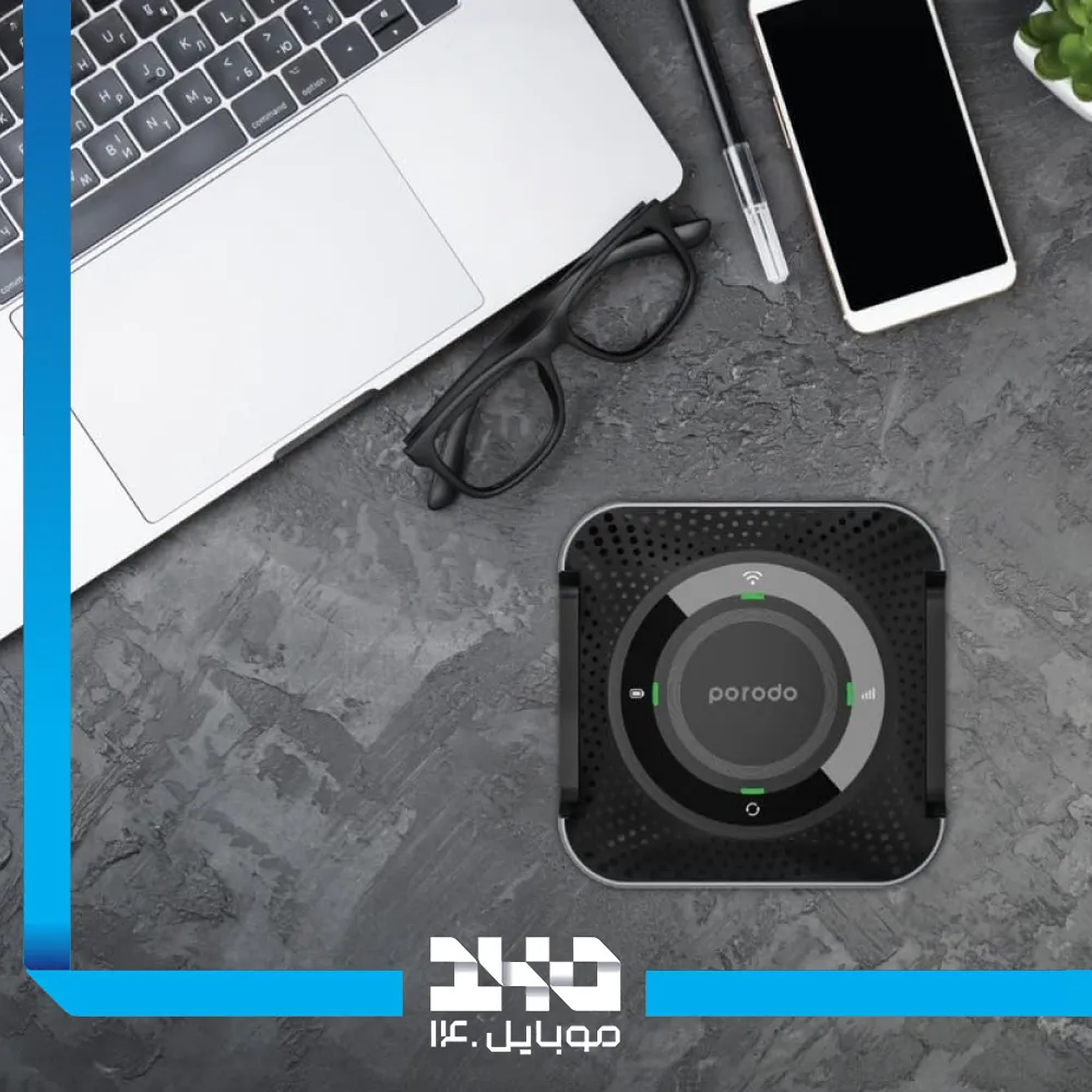 مودم LTE قابل حمل پرودو مدل 4GCPMF mifi router ظرفیت 4000 میلیآمپر ساعت