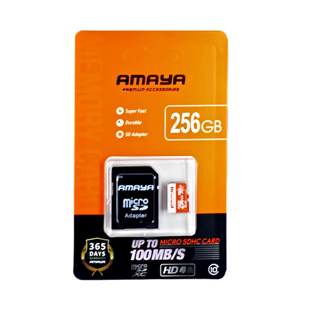 کارت حافظه Micro SDXC آمایا Class 10 سرعت تا 100 مگابایت ظرفیت 256 گیگابایت