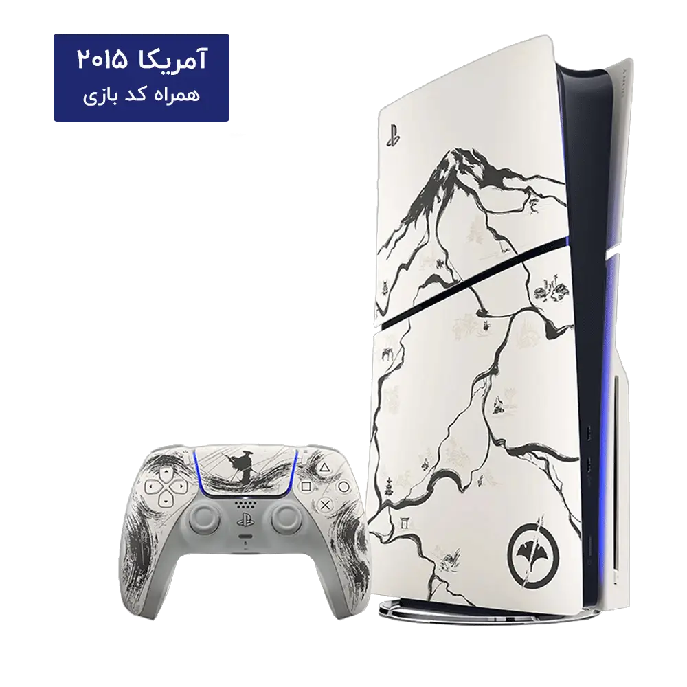 کنسول بازی سونی مدل Play Station 5 Slim Standard مدل Ghost of Yotei - ریجن 2015 آمریکا - مشکی