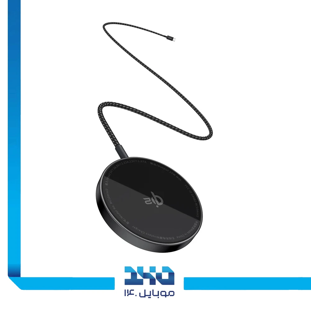 شارژر بی‌سیم 15 وات بیسوس مدل Simple Mini4