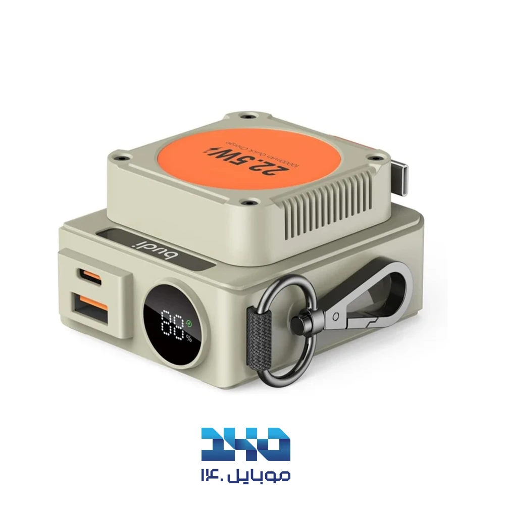 پاوربانک بودی ظرفیت 10000 میلیآمپر ساعت مدل PB815H