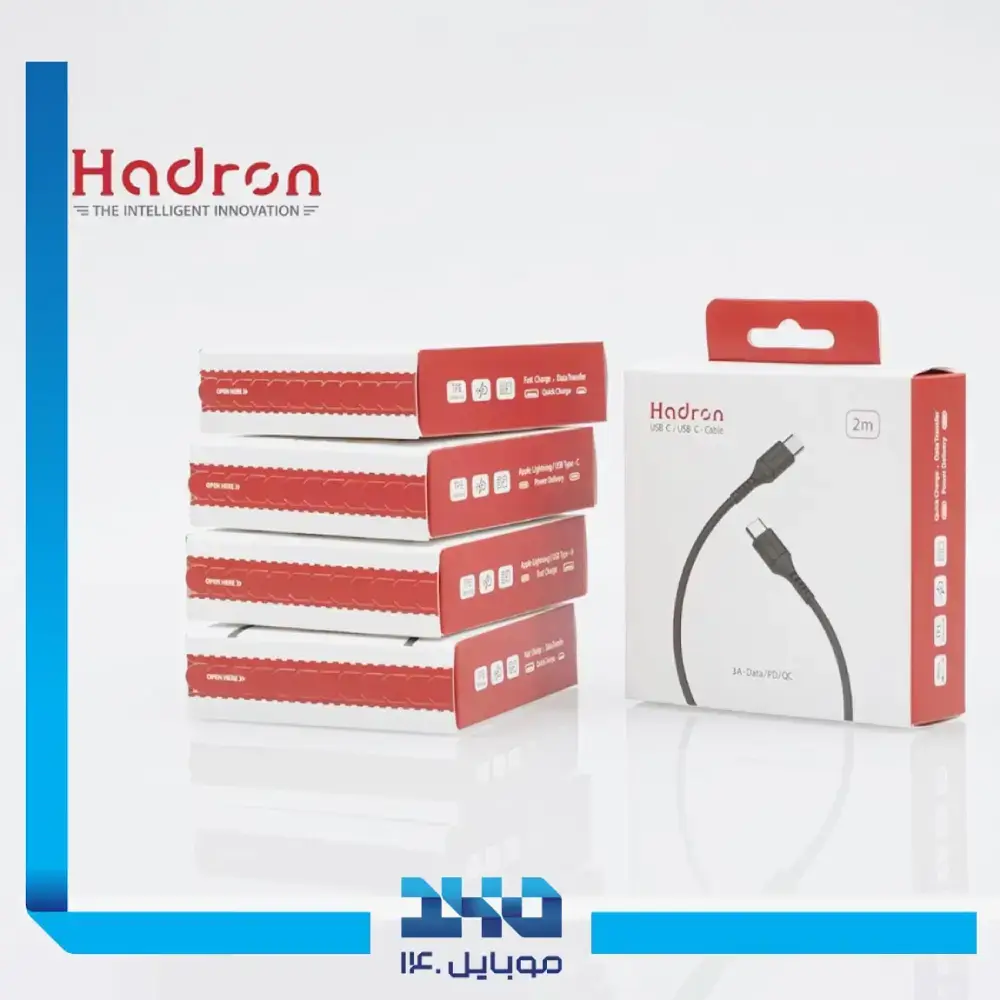 کابل دو سر تایپ سی هادرون مدل HTC-C-C01L - دو متری