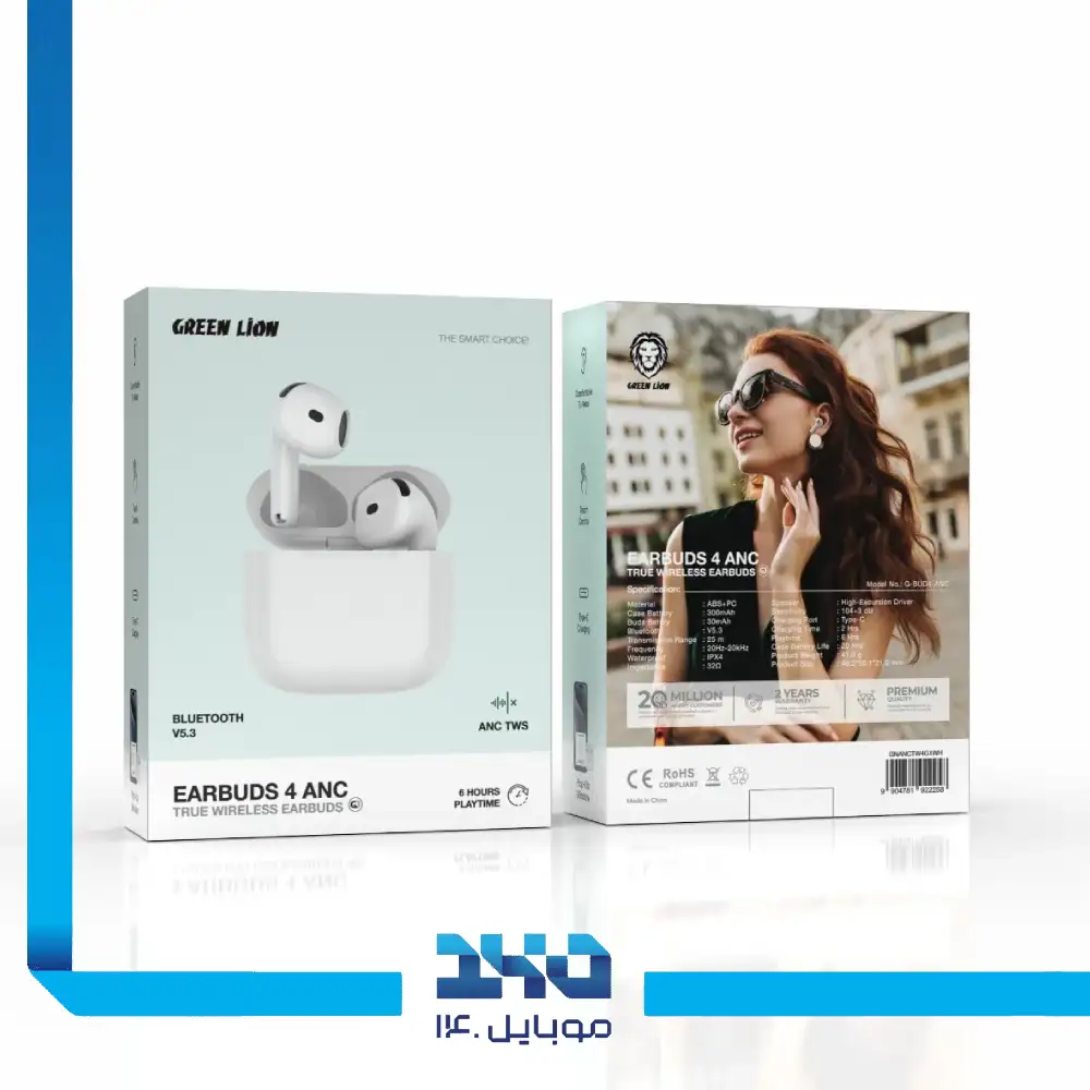 هندزفری بی سیم گرین لاین مدل Earbuds 4 ANC