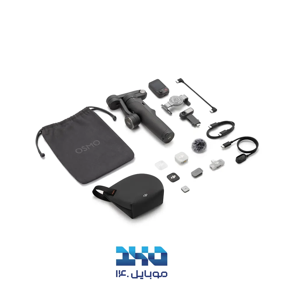 گیمبال دیجیآی مدل Osmo Mobile 8P Creator Combo به همراه میکروفون DJI Mic Mini 2