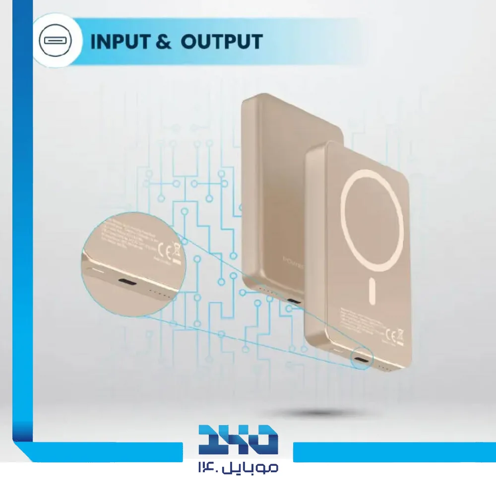 پاور بانک مگ سیف پاورولوژی 10000 mAh مدل Spetelli